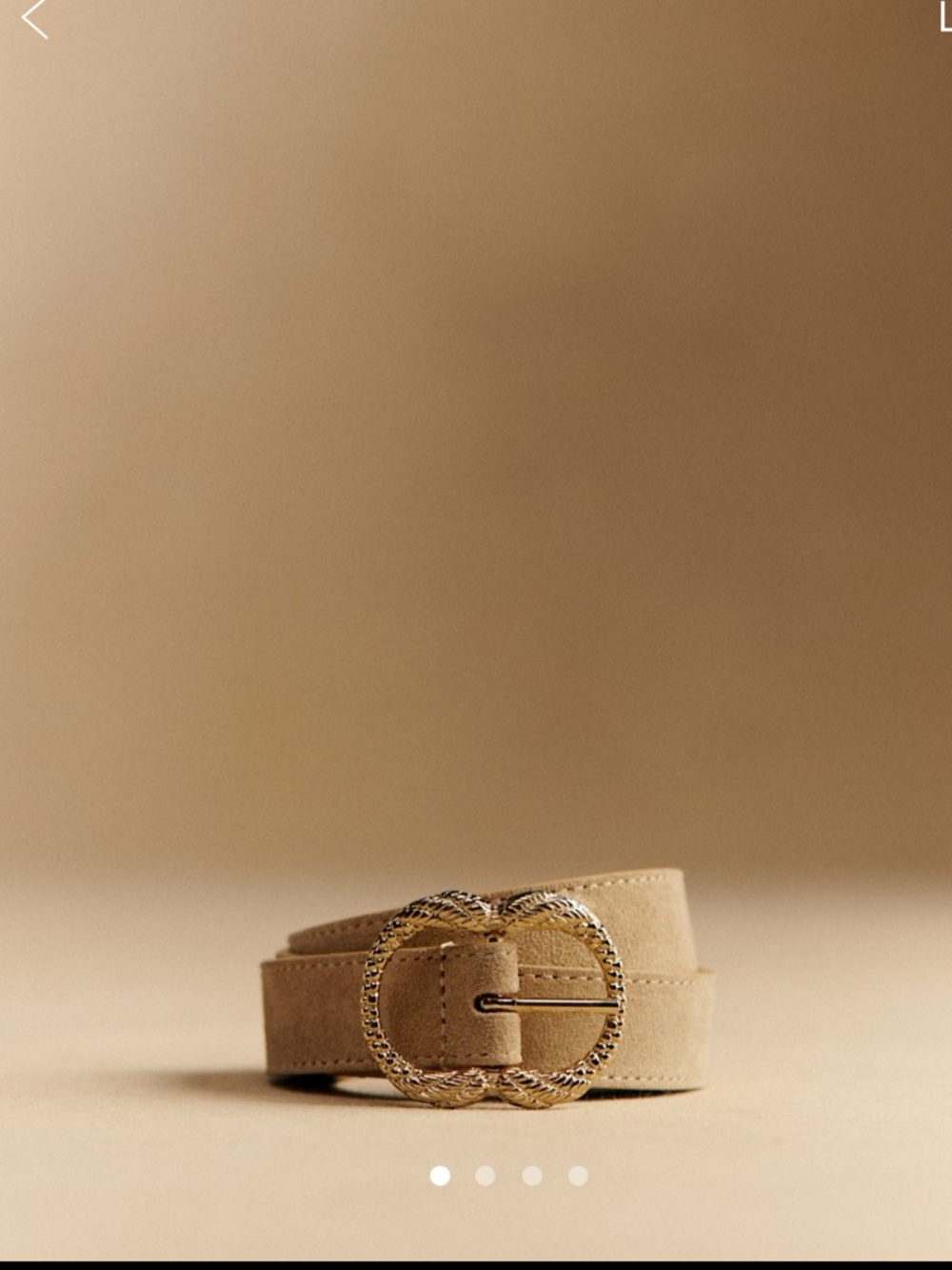 Fine Artemis Belt in Sandstone size 75